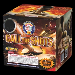 Call the Shots - 16 Shot 350 Gram Fireworks Cake - Brothers