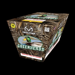 Greenheads - 15 Shot 350-Gram Fireworks Cake - Realtree