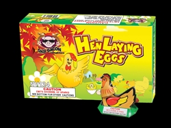 Hen Laying Egg
