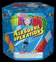 Airborne Operations - 19 Shot Parachute Fireworks Cake - Brothers Pyrotechnics
