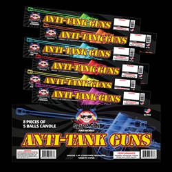 Anti-Tank Guns - 5 Shot Roman Candles - Sky Bacon