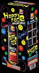 Happy Face Artillery Shells - Single Break Ball Shells - Firehawk