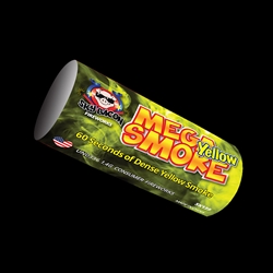 Mega Yellow Smoke - 60+ Second Duration Smoke Bomb - Sky Bacon