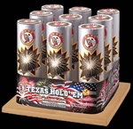 Texas Hold'Em - 9 Shot 3 Inch Fireworks Rack - Winda