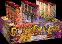 Rocktacular - 12 Shot Fireworks Finale Rack - Brothers Pyrotechnics