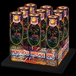 Monstrous Brocade Ring - 9 Shot Aerial Tube Fireworks