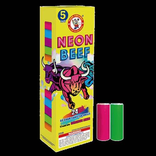 Neon Beef 5-Inch Shells - 1.75" (60 gram canister)