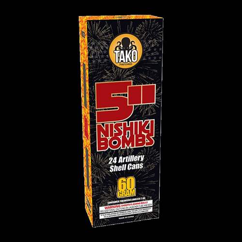 Nishiki Bombs 5-Inch Shells - 1.75" (60 gram canister)